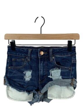 American Eagle Distressed Hi-Rise Short Womens Size 0